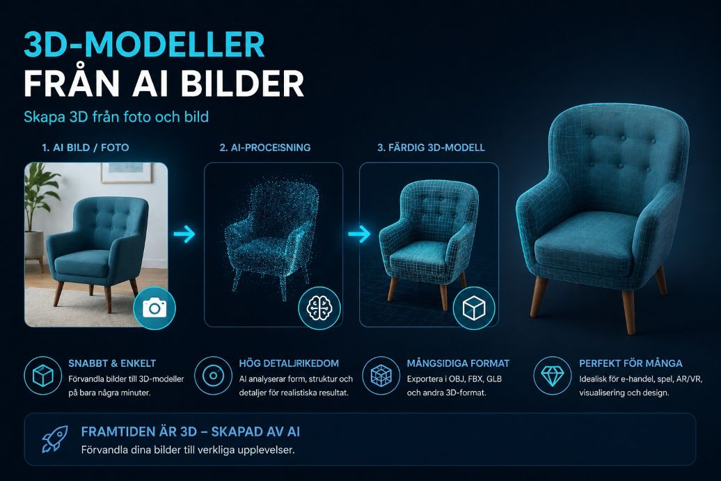 3D-modeller fran AI bilder