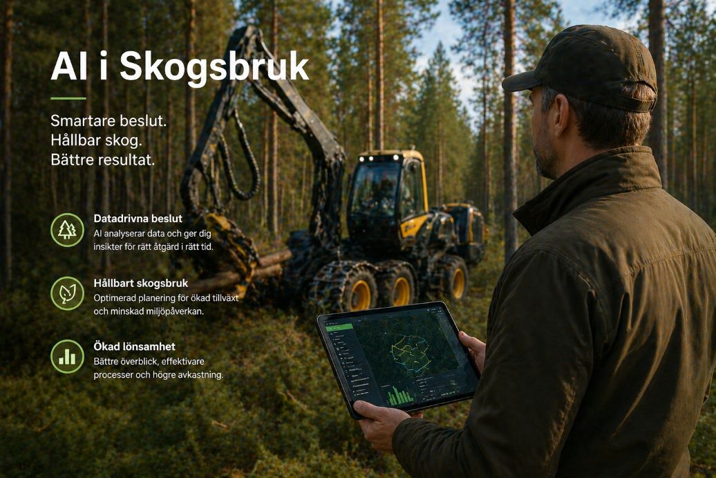 AI i skogsbruk – så används artificiell intelligens i skogen redan idag