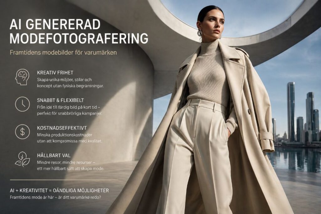 AI genererad modefotografering