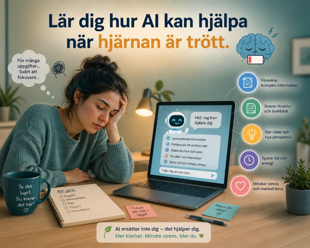 AI hjalp hjarnan trott