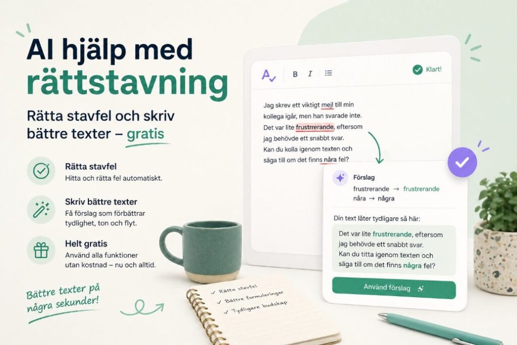 AI hjalp rattstavning