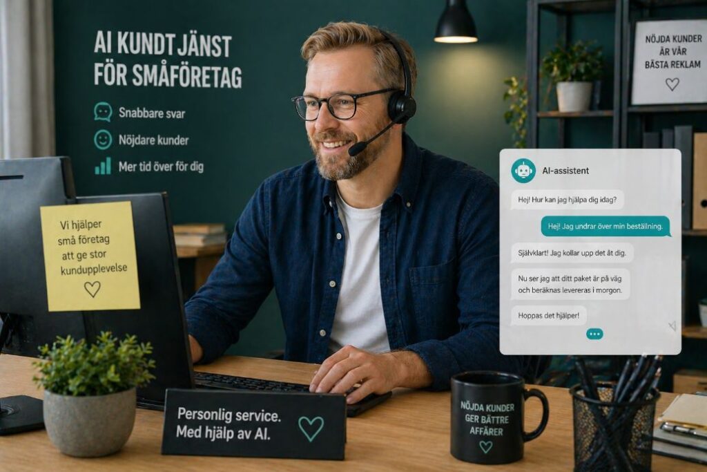 AI kundtjanst smaforetag