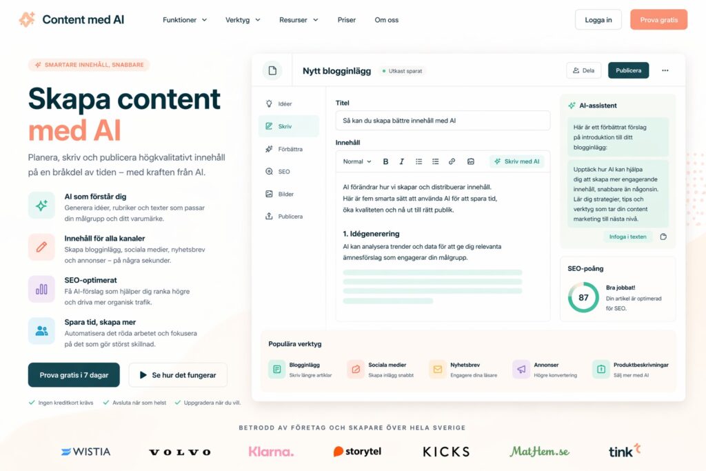 Content skapat med AI
