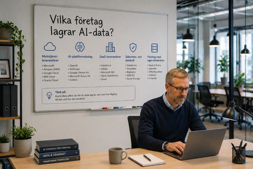 Foretag lagrar AI data