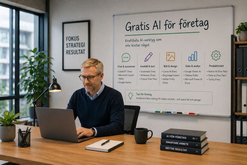 Gratis AI för företag – vad fungerar?
