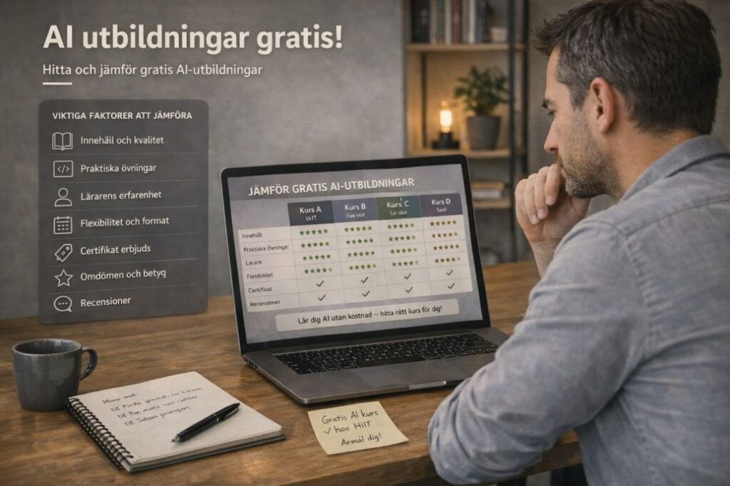 Gratis AI utbildningar