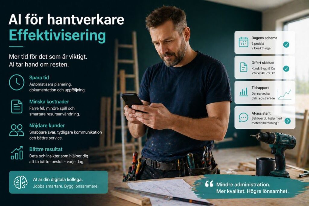 Hantverkare AI effektivitet