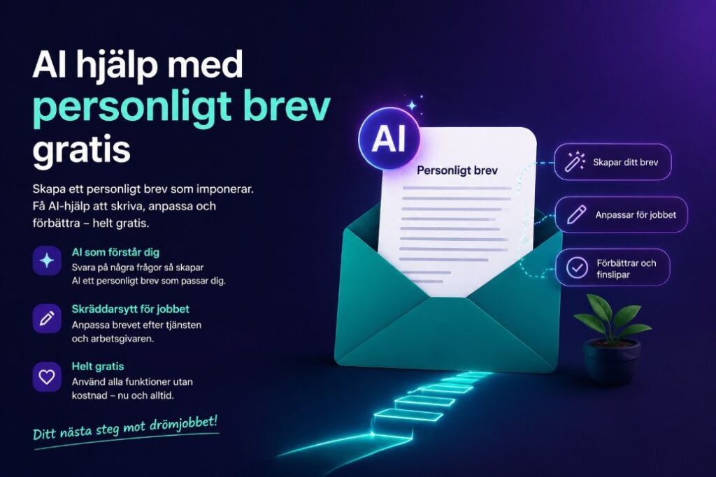 Hjalp med personligt brev AI