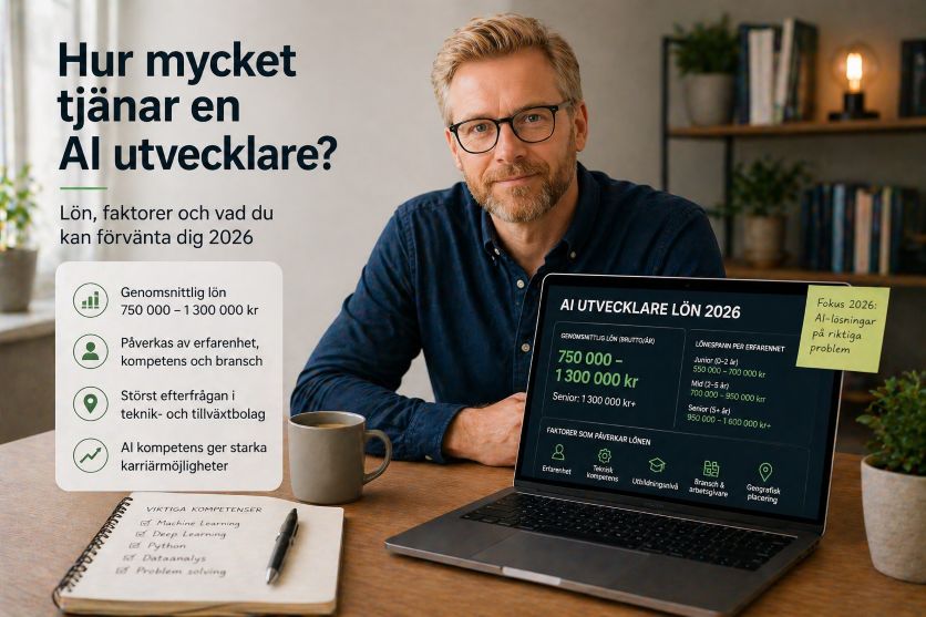 Hur mycket tjanar AI utvecklare