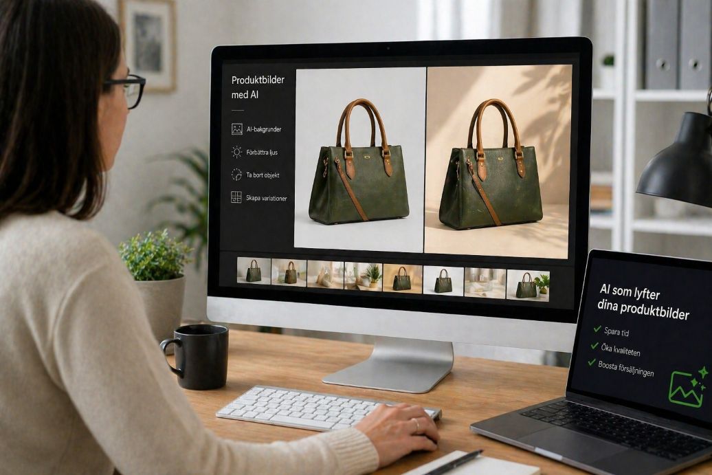 Produktbilder med AI – skapa säljande bilder för e-handel och företag