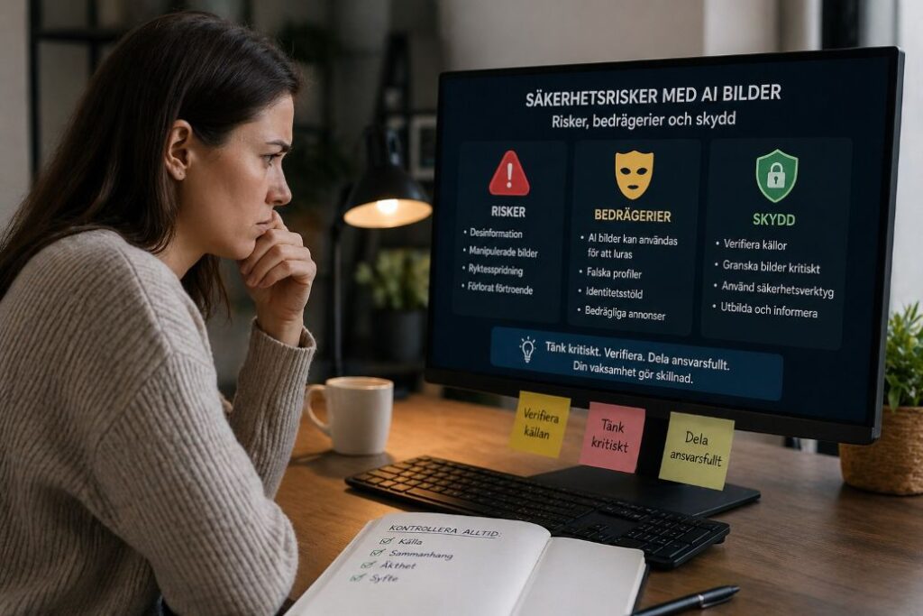 Sakerhetsrisker med ai bilder