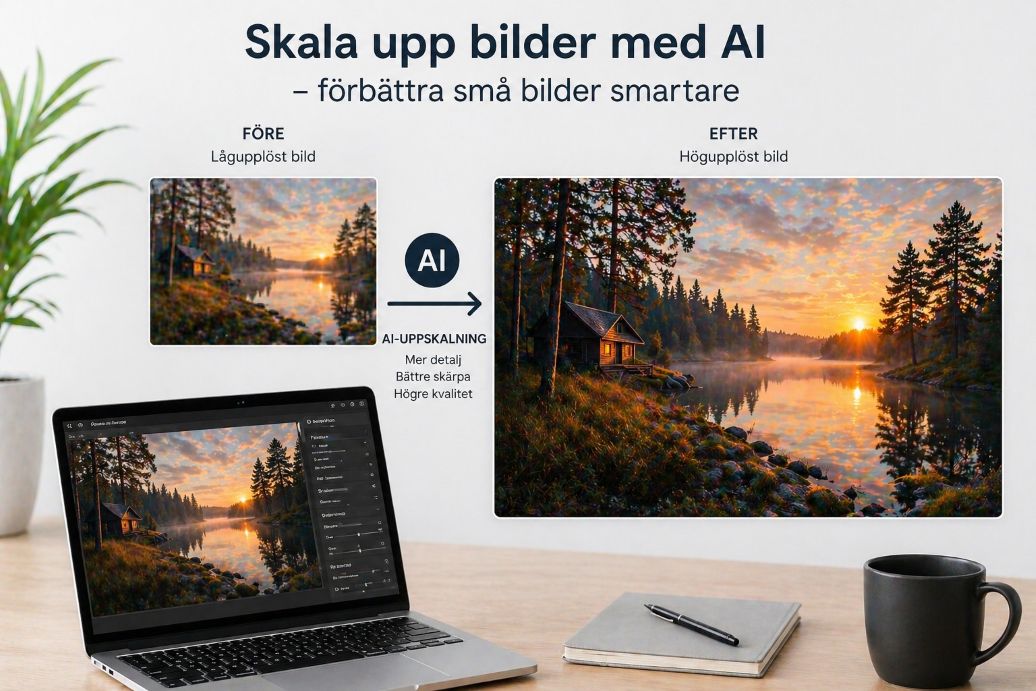 Skala upp bilder med AI – förbättra små bilder smartare
