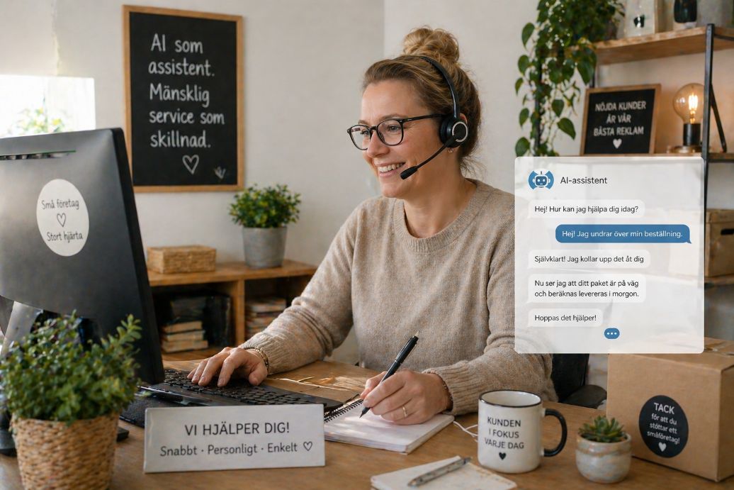 AI kundtjänst småföretag – så ger du snabbare service utan större team