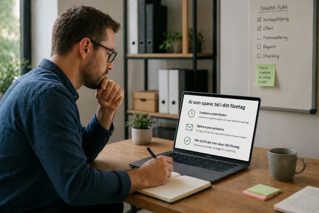 Spara tid med AI foretag