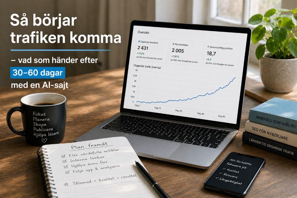 Trafiken borjar komma