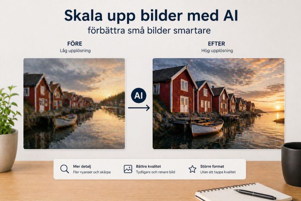Uppskalning bild med AI