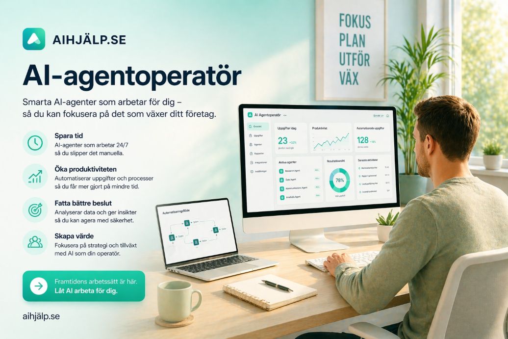 AI-agentoperatör – Människan styr, övervakar och förbättrar AI-agenter