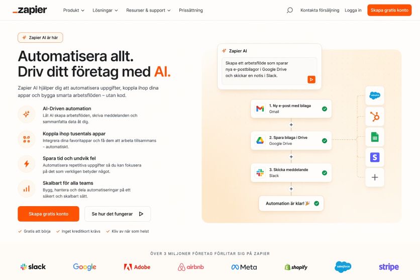 Vad är Zapier AI? Automation, AI-flöden och smart arbete utan kod