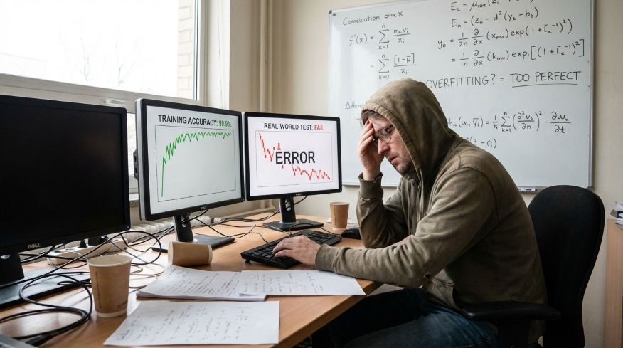 Vad är överanpassning (overfitting)? När AI blir för bra på träning – men sämre i verkligheten
