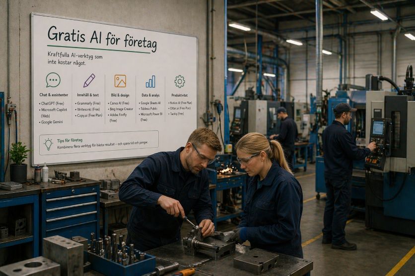 Valja gratis AI foretag