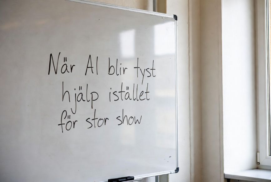 När AI blir tyst hjälp istället för stor show