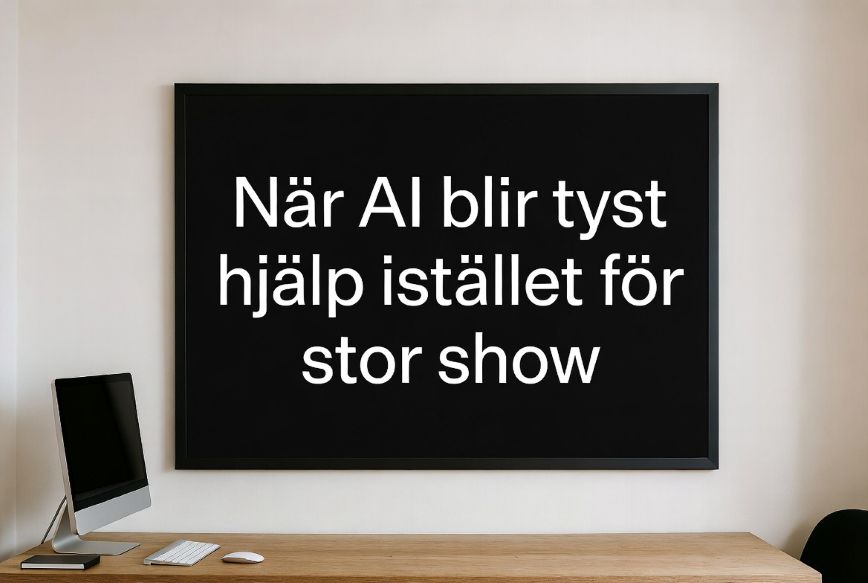 ai tyst ingen show