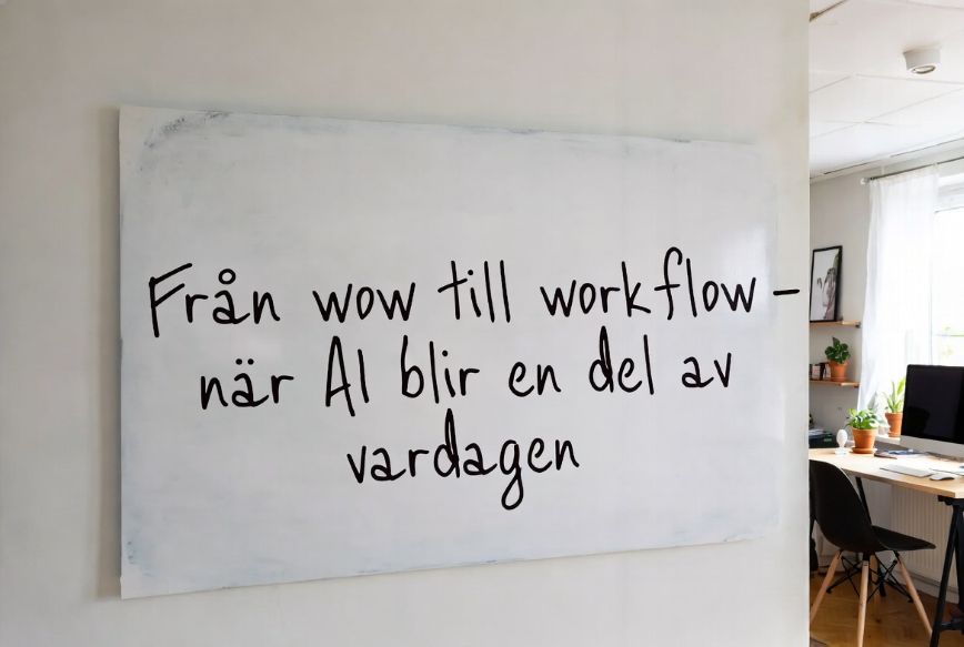 Från wow till workflow – när AI blir en del av vardagen