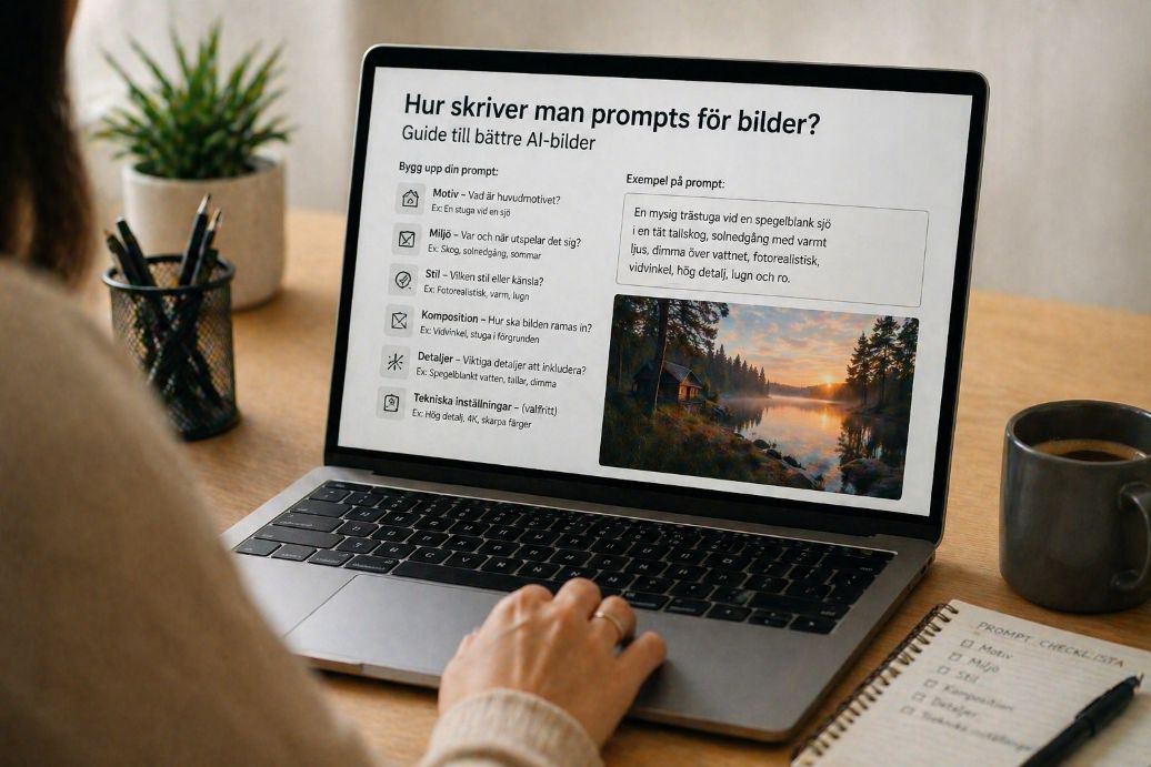 Hur skriver man prompts för bilder? Guide till bättre AI-bilder