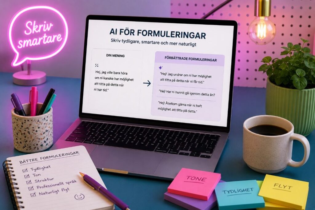 AI for formuleringar