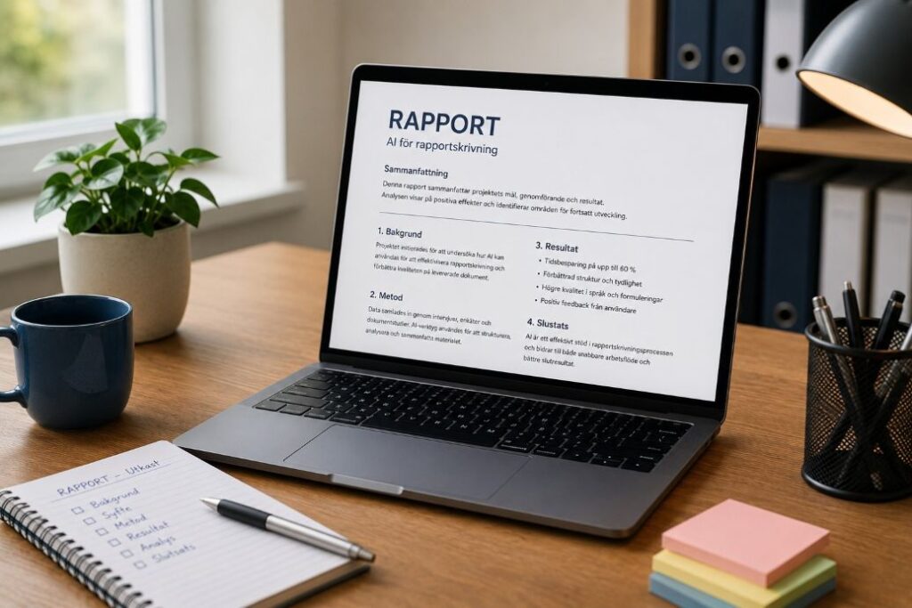 AI for rapportskrivning