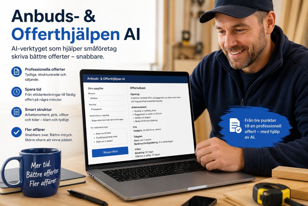 AI hjalp anbud och offerter