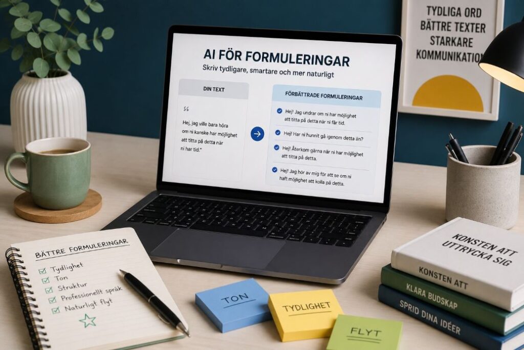 AI hjalp formulering