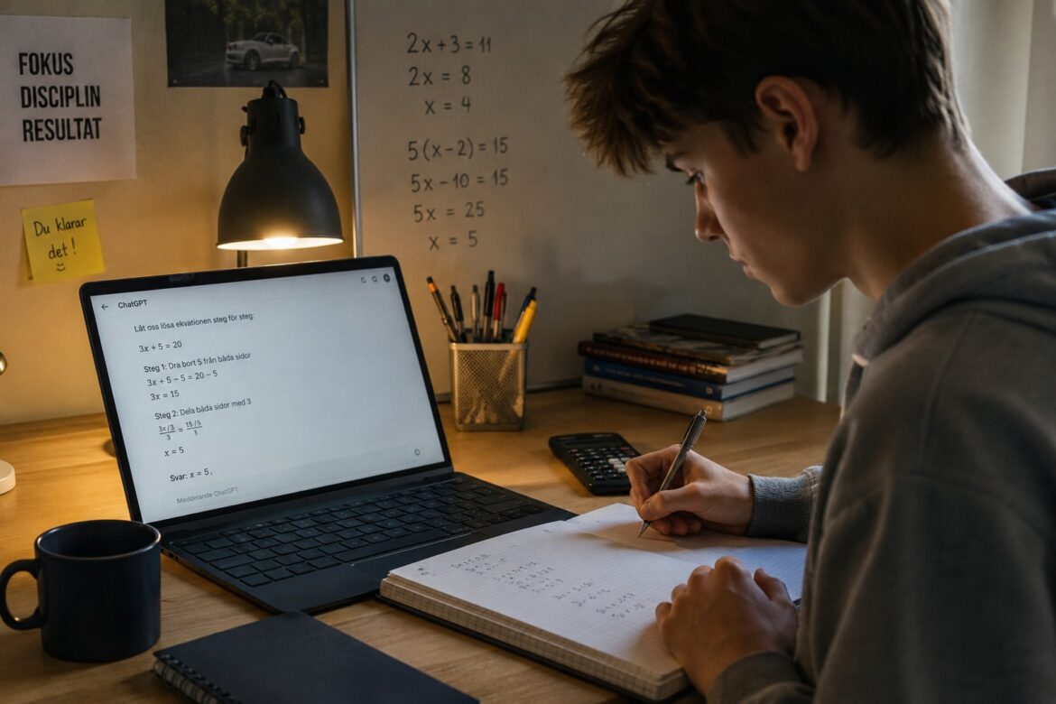 AI hjalp med ekvationer