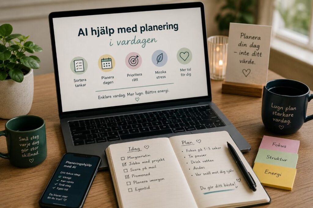 AI hjalp planering vardagen
