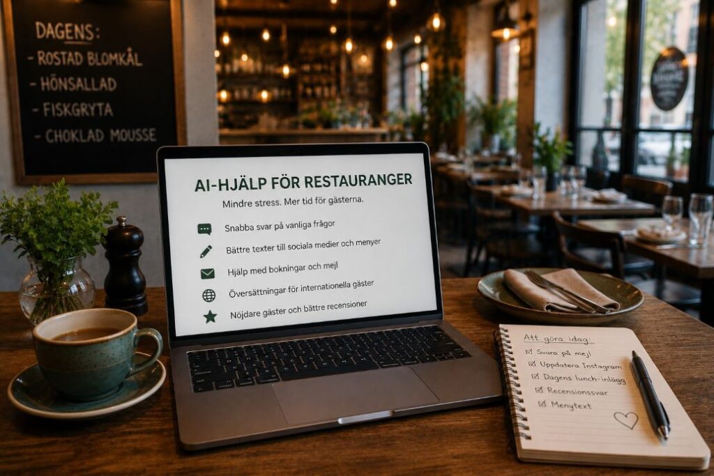 AI hjalp restauranger