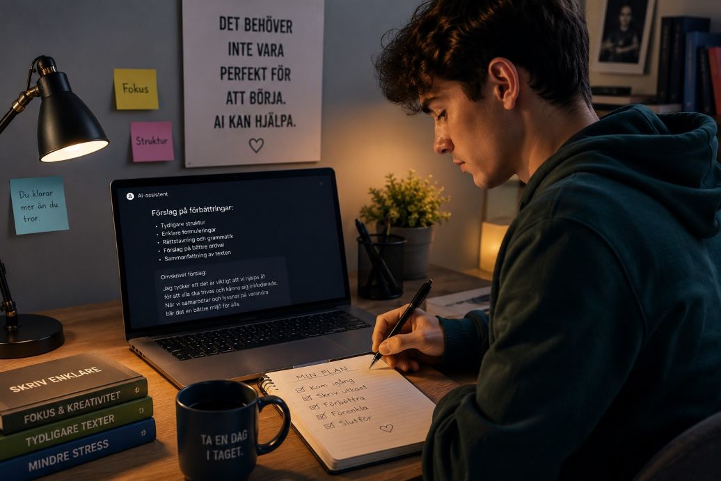 AI hjalp skrivande