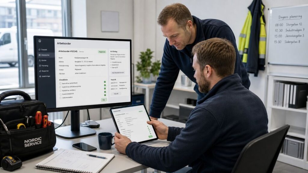 AI servicejobb arbetsorder
