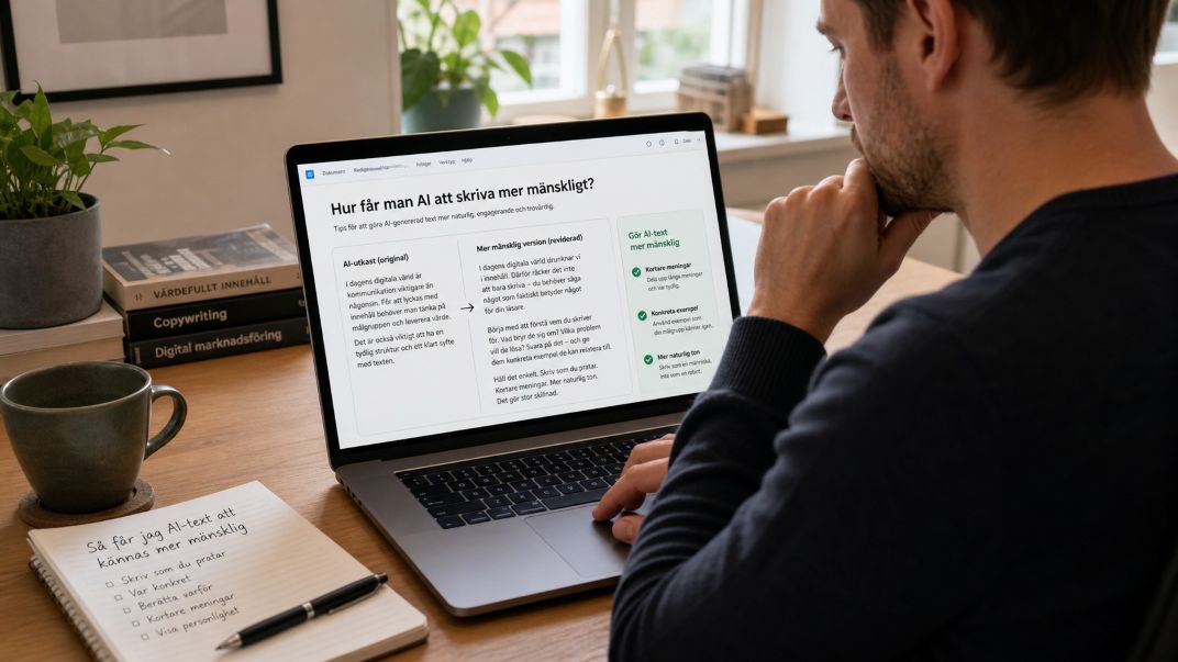 Hur får man AI att skriva mer mänskligt? – Enkel guide