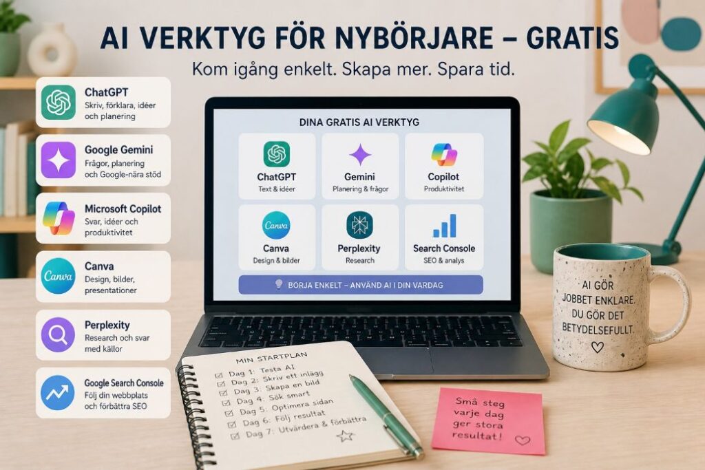 AI verktyg nyborjare gratis