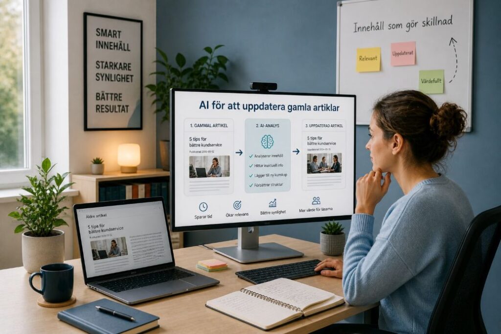 Artiklar uppdaterar du med AI