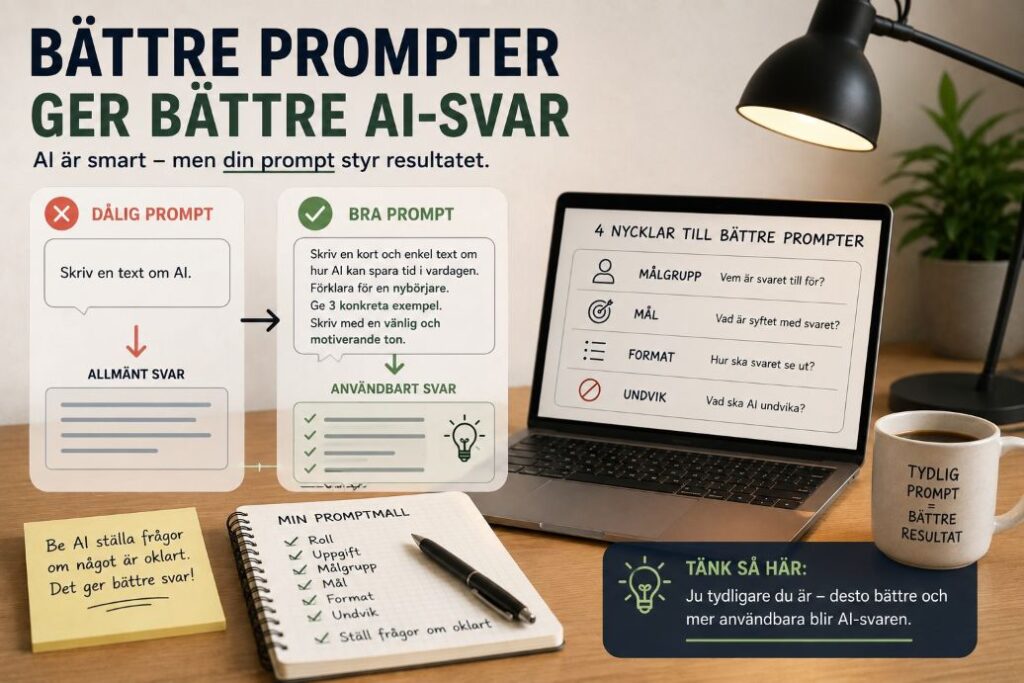 Battre prompter direkt