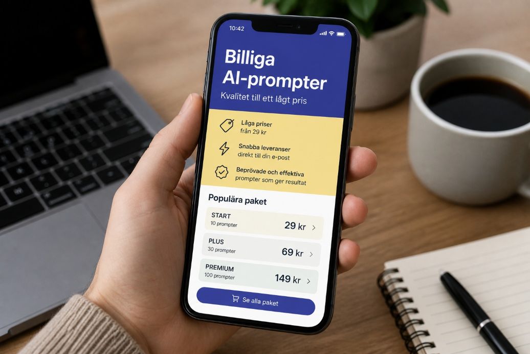 Billiga AI prompter