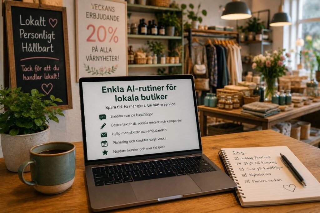 Enkla ai rutiner lokala butiker