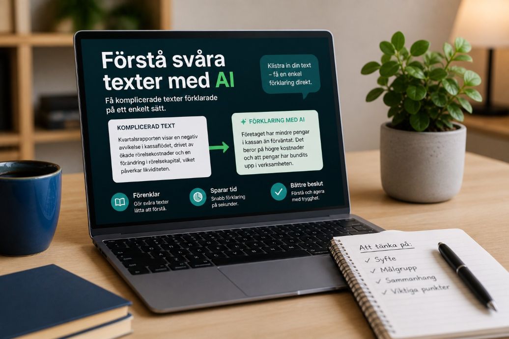 Forsta svara texter med ai