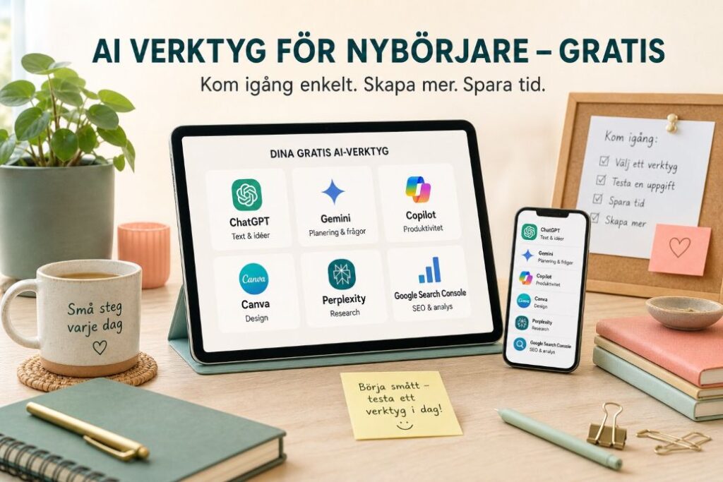 Gratis AI verktyg nyborjare