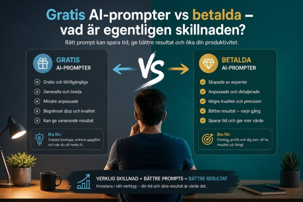 Gratis prompter Betalda