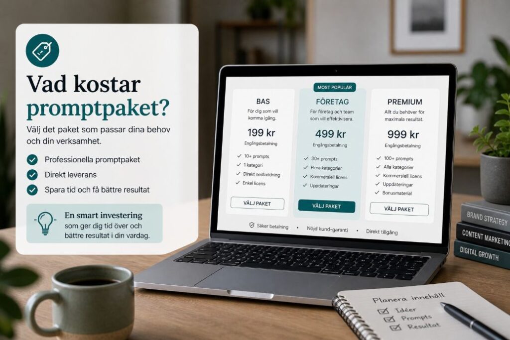 Kostnad for prompter