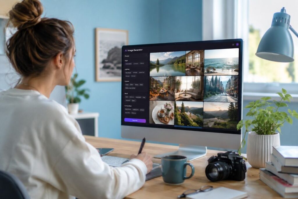 Prompter realistiska AI bilder