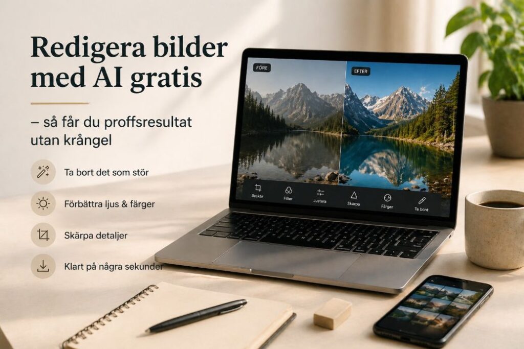 Redigera bilder med AI gratis