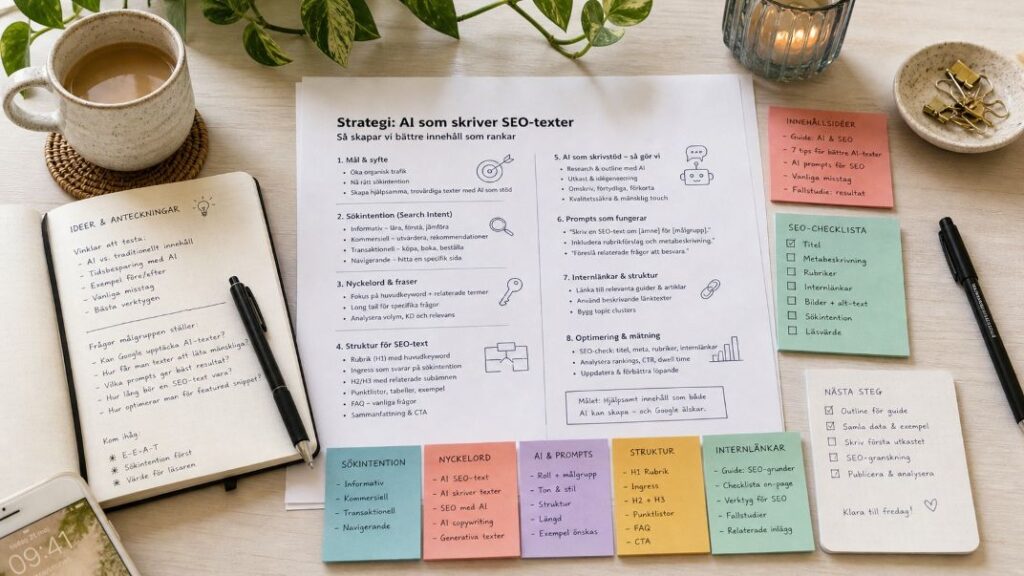 Skapa texter med AI for SEO